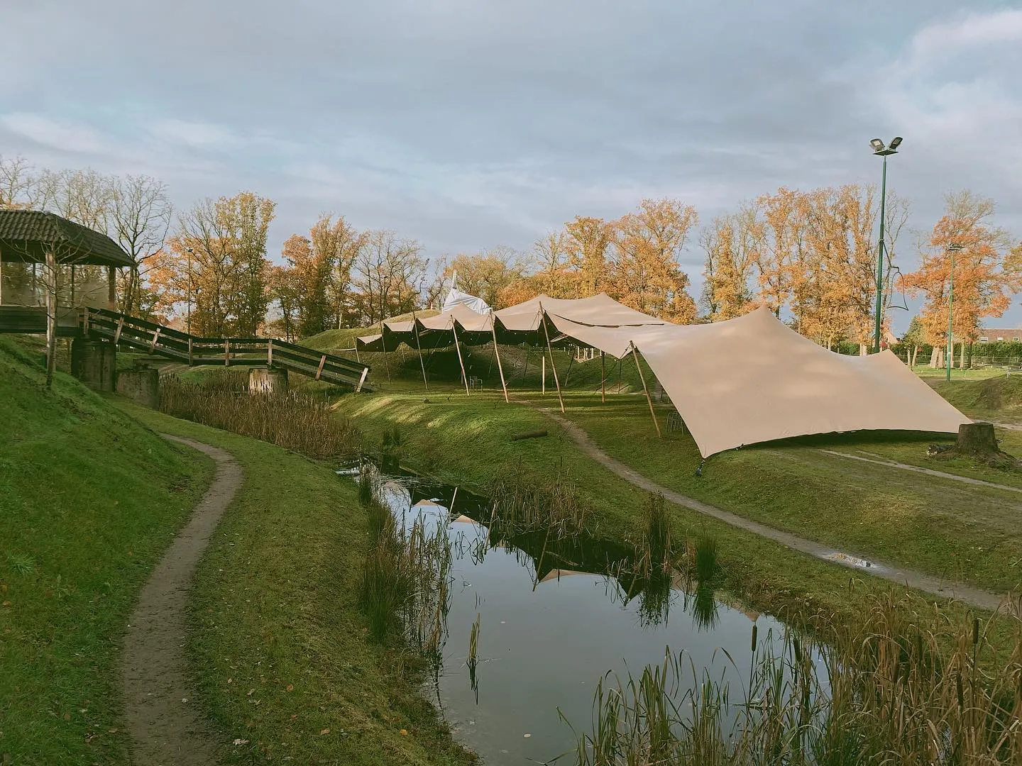 Stretch tent wedding venue