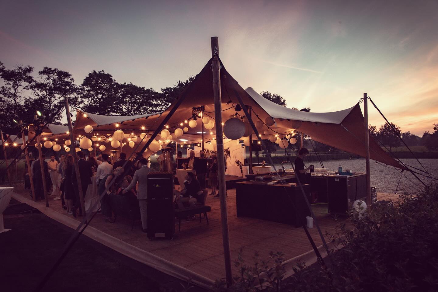 Premium wedding tent setup