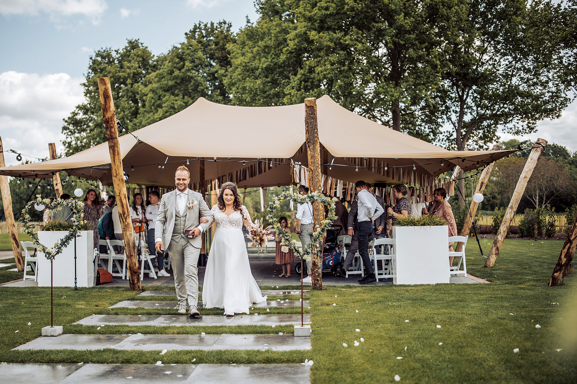 Wedding stretch tent showcase